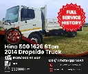 2014 Hino 500 1626 8Ton Dropside Truck