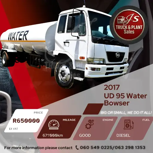 2017 UD 95 Water Bowser