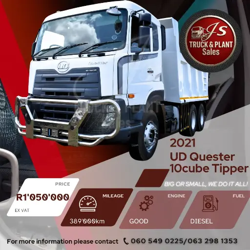 SOLD | 2021 UD Quester 10cube Tipper
