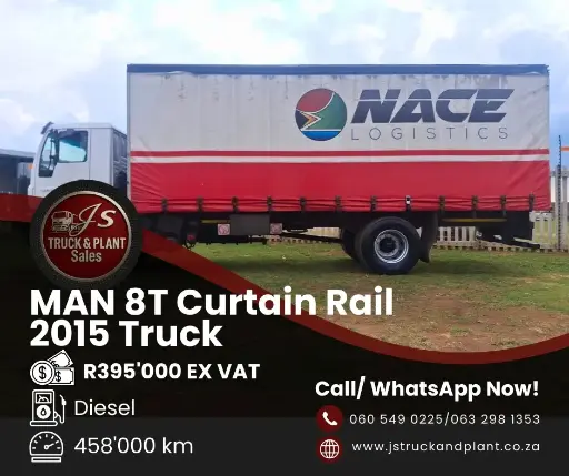 2015 MAN 8ton Curtain Rail Truck